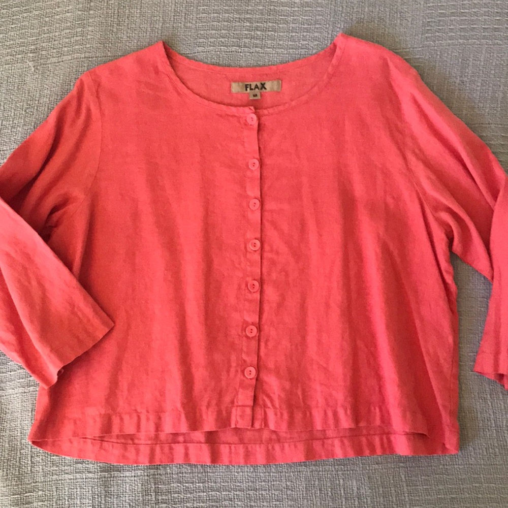 Flax Linen Top Size M